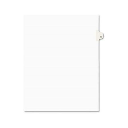AVERY Style Legal Side Tab Divider- Title: 55- Letter- White, 25Pk 1055